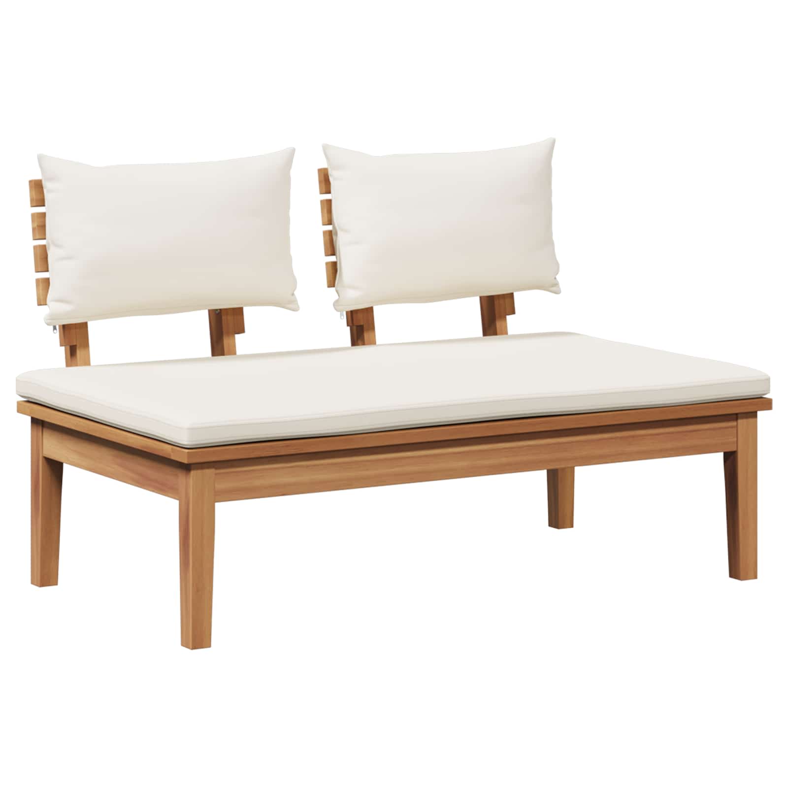 Hagesofa Set 5 Pcs Brun Og Krem