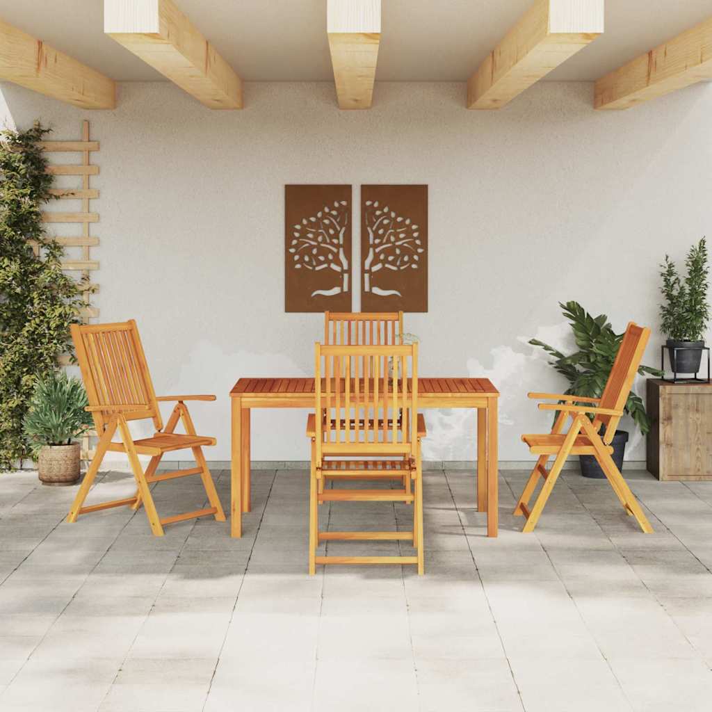Hage Spisegruppe 5 Pcs Brun Solid Akasietre
