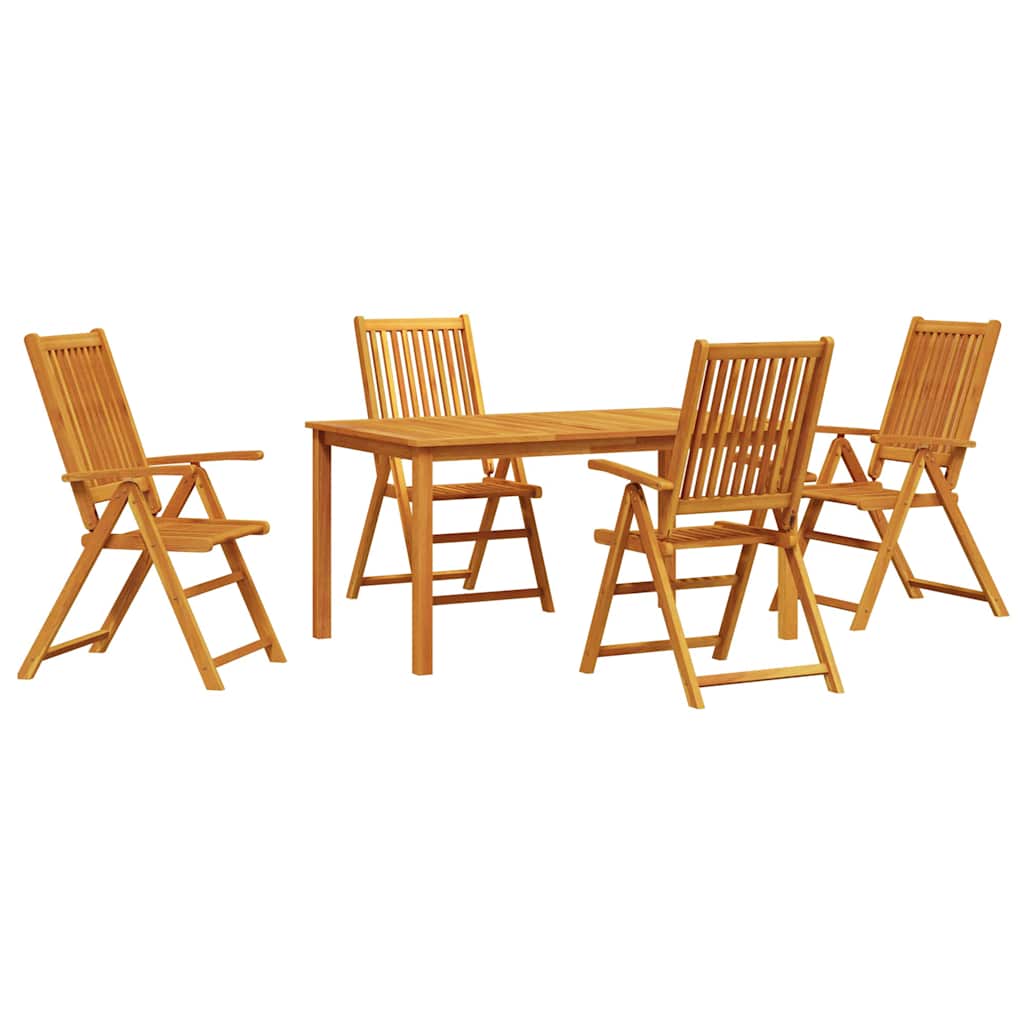 Hage Spisegruppe 5 Pcs Brun Solid Akasietre