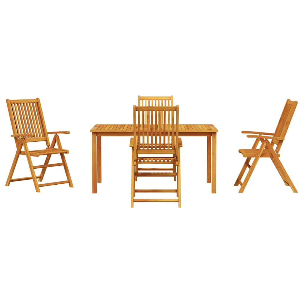 Hage Spisegruppe 5 Pcs Brun Solid Akasietre