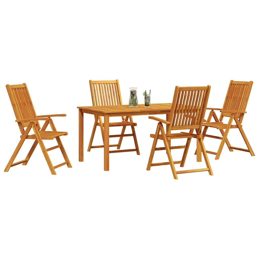 Hage Spisegruppe 5 Pcs Brun Solid Akasietre