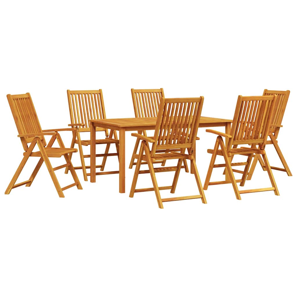 Hage Spisegruppe 7 Pcs Brun Solid Akasietre