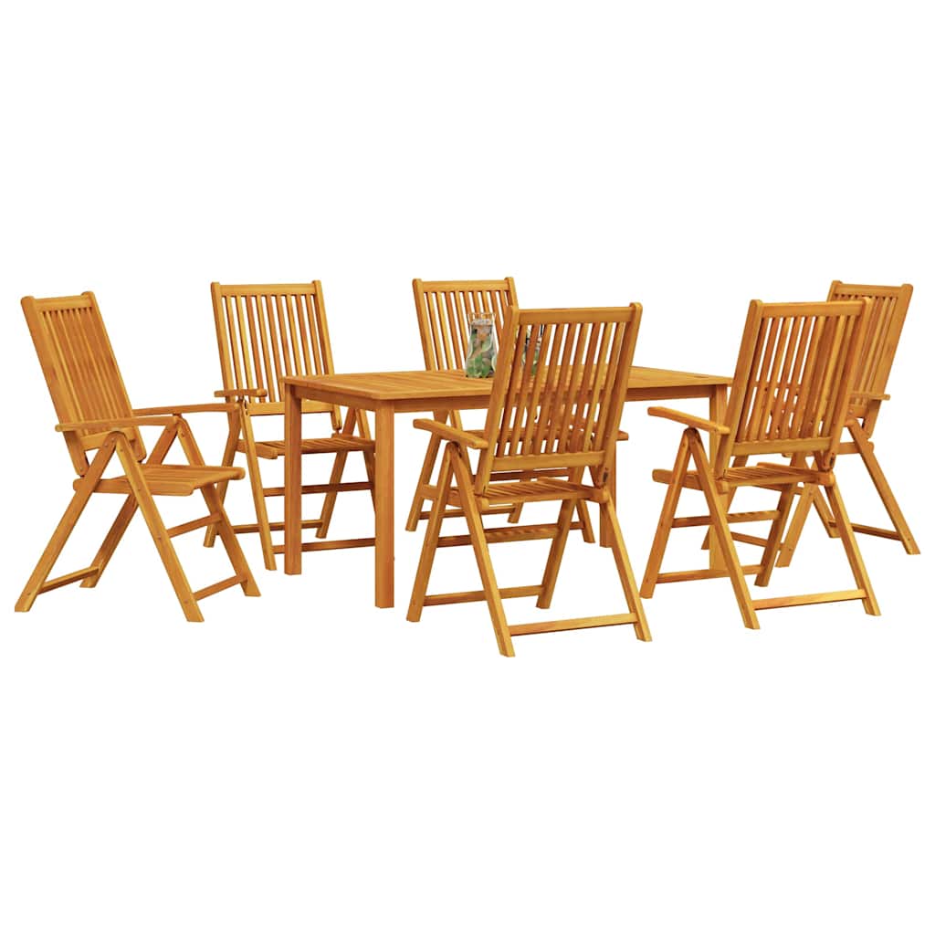 Hage Spisegruppe 7 Pcs Brun Solid Akasietre