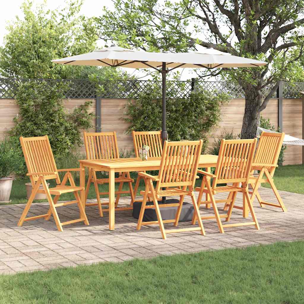 Hage Spisegruppe 7 Pcs Brun Solid Akasietre