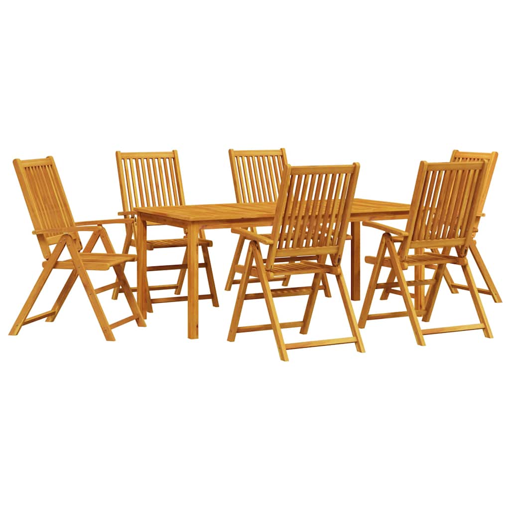 Hage Spisegruppe 7 Pcs Brun Solid Akasietre