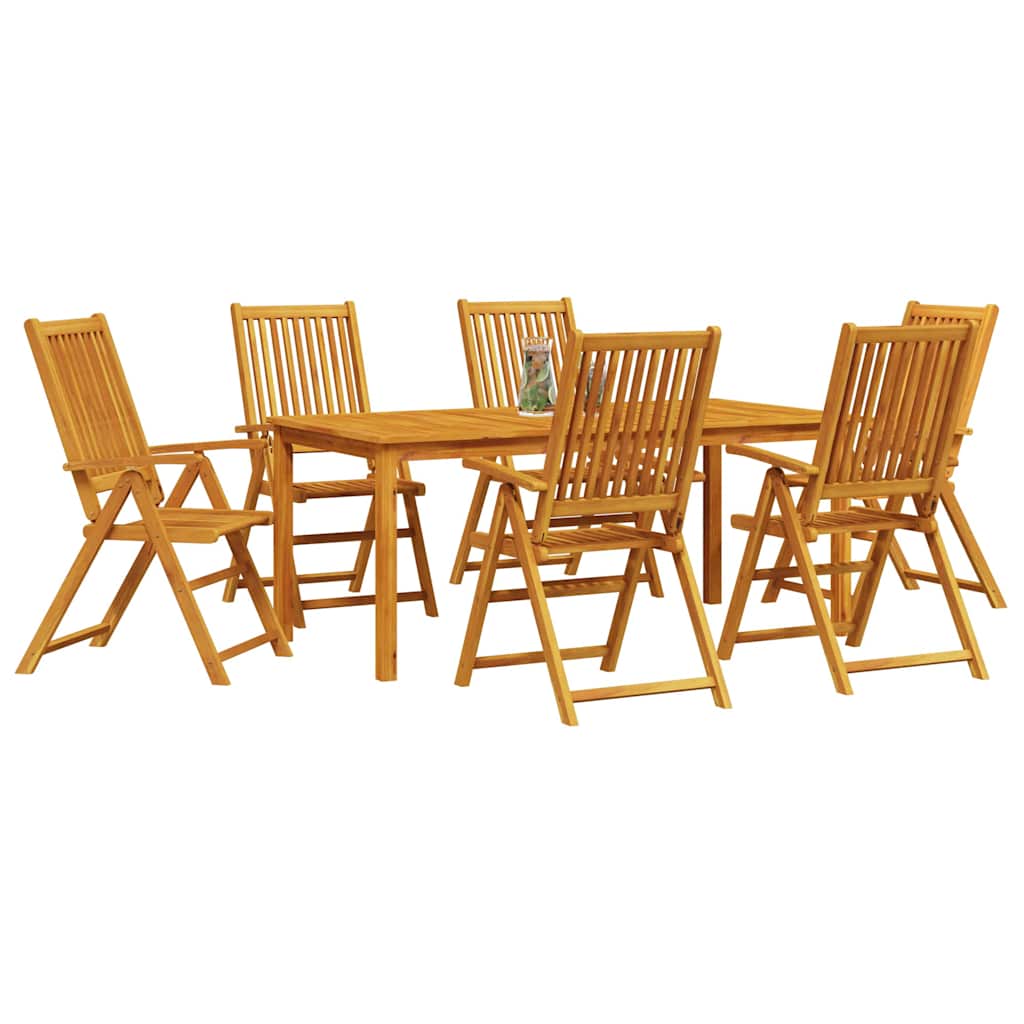 Hage Spisegruppe 7 Pcs Brun Solid Akasietre