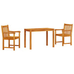 Hage Spisegruppe 3 Pcs Brun Solid Akasietre