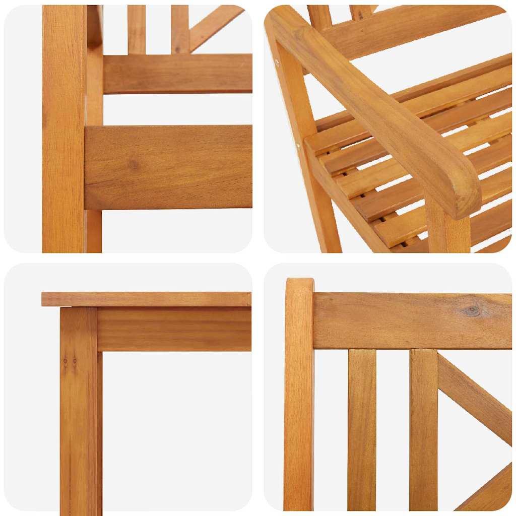 Hage Spisegruppe 3 Pcs Brun Massivt Akasietre