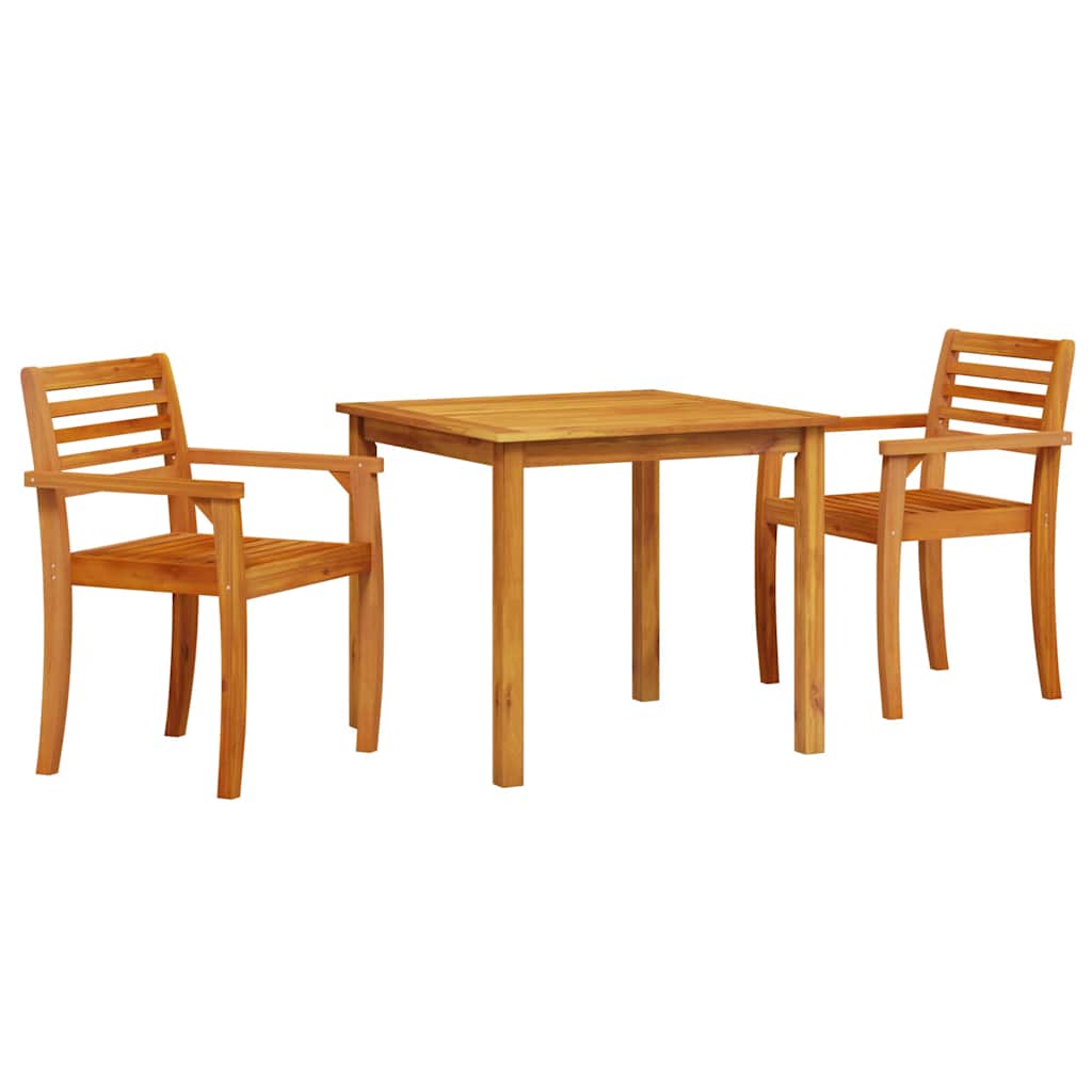 Hage Spisegruppe 3 Pcs Brun Solid Akasietre