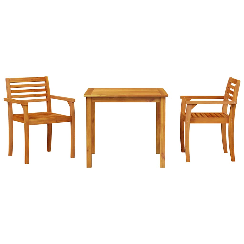 Hage Spisegruppe 3 Pcs Brun Solid Akasietre