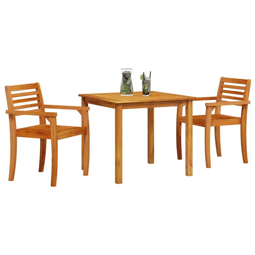 Hage Spisegruppe 3 Pcs Brun Solid Akasietre