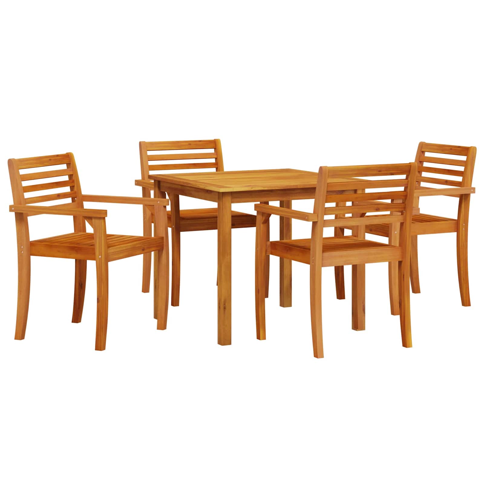 Hage Spisegruppe 5 Pcs Brun Solid Akasietre