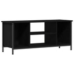 Tv-Skap Svart Eik 102 X 35 X 45 Cm Konstruert Tre