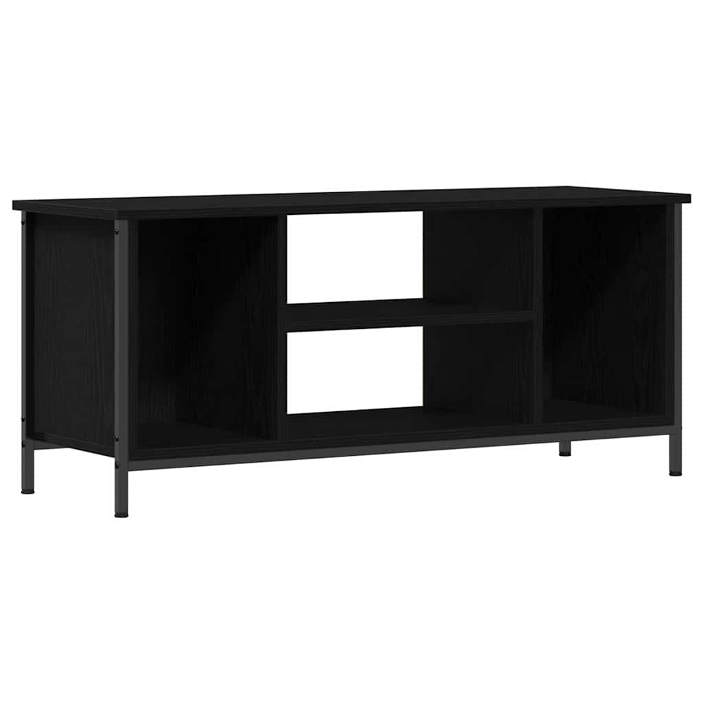 Tv-Skap Svart Eik 102 X 35 X 45 Cm Konstruert Tre