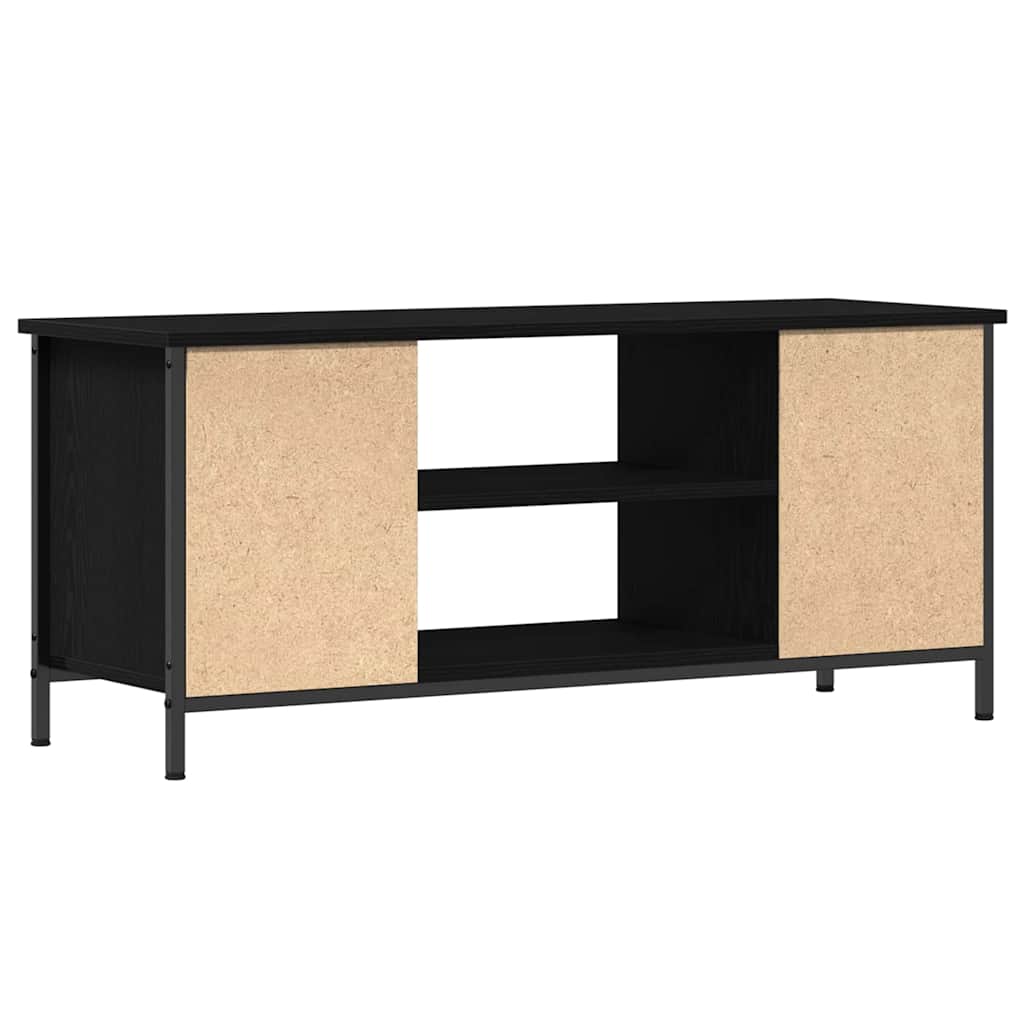 Tv-Skap Svart Eik 102 X 35 X 45 Cm Konstruert Tre