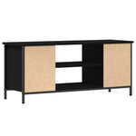 Tv-Skap Svart Eik 102 X 35 X 45 Cm Konstruert Tre