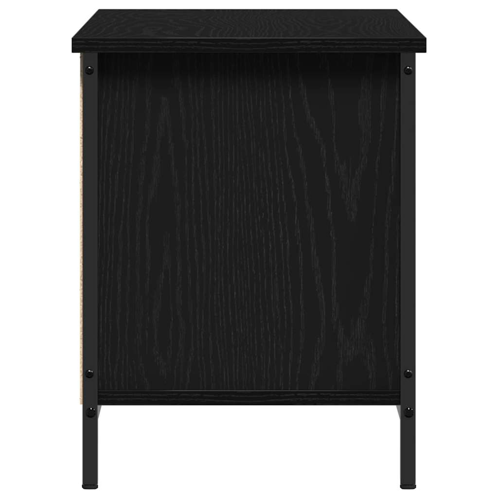 Tv-Skap Svart Eik 102 X 35 X 45 Cm Konstruert Tre