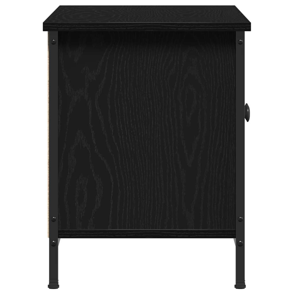 Tv-Skap Svart Eik 100 X 35 X 45 Cm Konstruert Tre