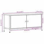 Tv-Skap Svart Eik 100 X 35 X 45 Cm Konstruert Tre