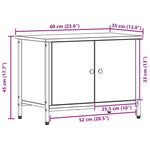 Tv-Skap Artisan Eik 60 X 35 X 45 Cm Konstruert Tre