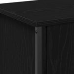 Tv-Skap Svart Eik 60 X 35 X 45 Cm Konstruert Tre