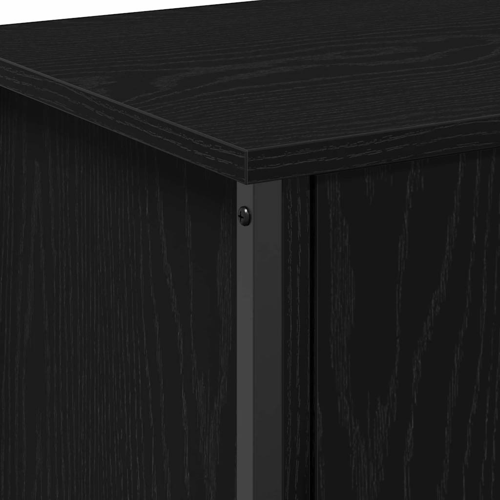 Tv-Skap Svart Eik 60 X 35 X 45 Cm Konstruert Tre
