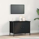 Tv-Skap Svart Eik 60 X 35 X 45 Cm Konstruert Tre