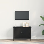 Tv-Skap Svart Eik 60 X 35 X 45 Cm Konstruert Tre