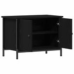Tv-Skap Svart Eik 60 X 35 X 45 Cm Konstruert Tre