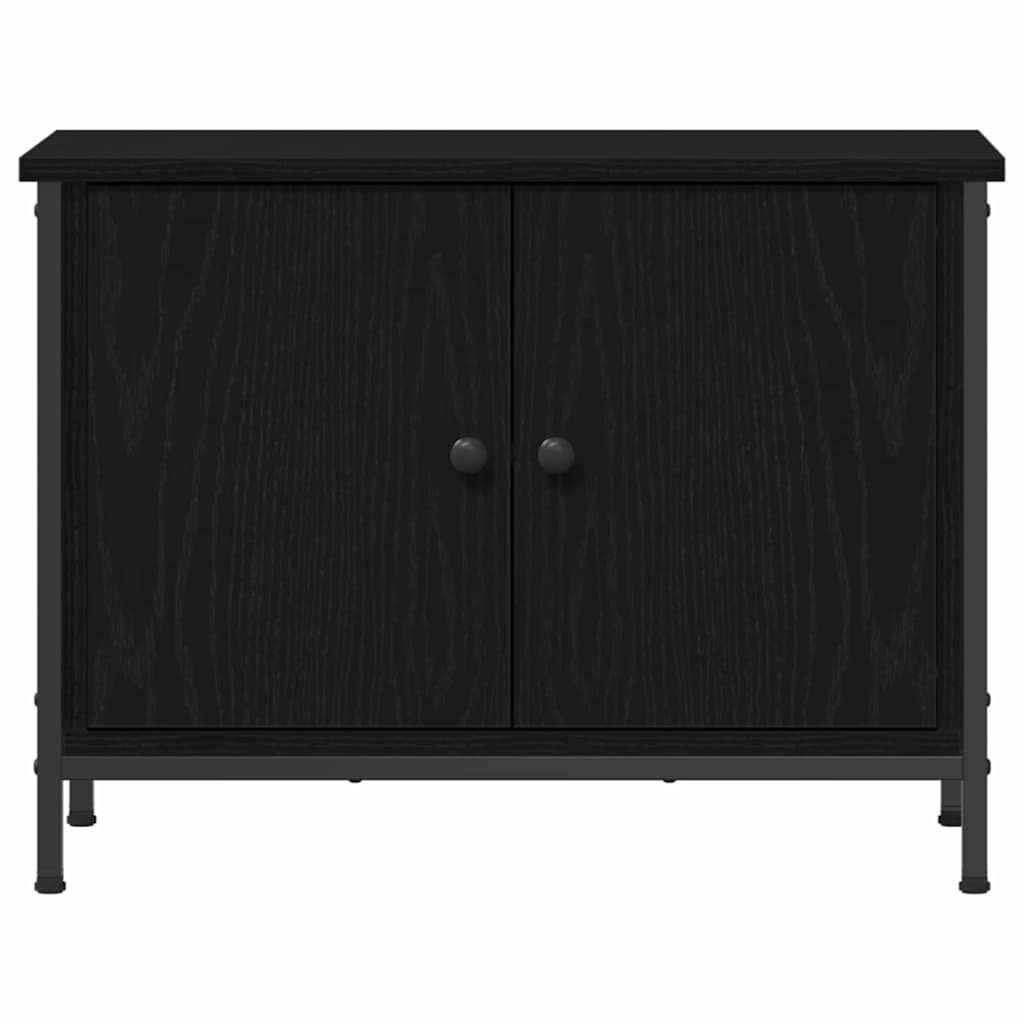 Tv-Skap Svart Eik 60 X 35 X 45 Cm Konstruert Tre