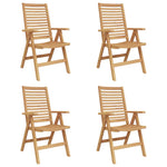 Stol 4 Pcs Brun 64,5 X 52 X 108 Cm Massivt Teaktre