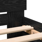 Sengestamme Svart Eik 193 X 125 X 70 Cm Konstruert Tre