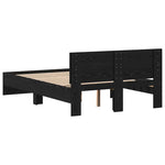 Sengestamme Svart Eik 193 X 125 X 70 Cm Konstruert Tre
