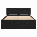 Sengestamme Svart Eik 193 X 125 X 70 Cm Konstruert Tre