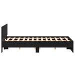 Sengestamme Svart Eik 193 X 125 X 70 Cm Konstruert Tre