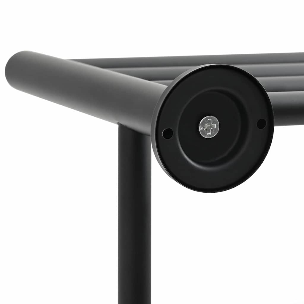 Håndkle Rack Svart 61 X 23 X 17 Cm Rustfritt Stål