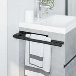 Håndkle Rack Svart 40 X 9 X 4 Cm Rustfritt Stål