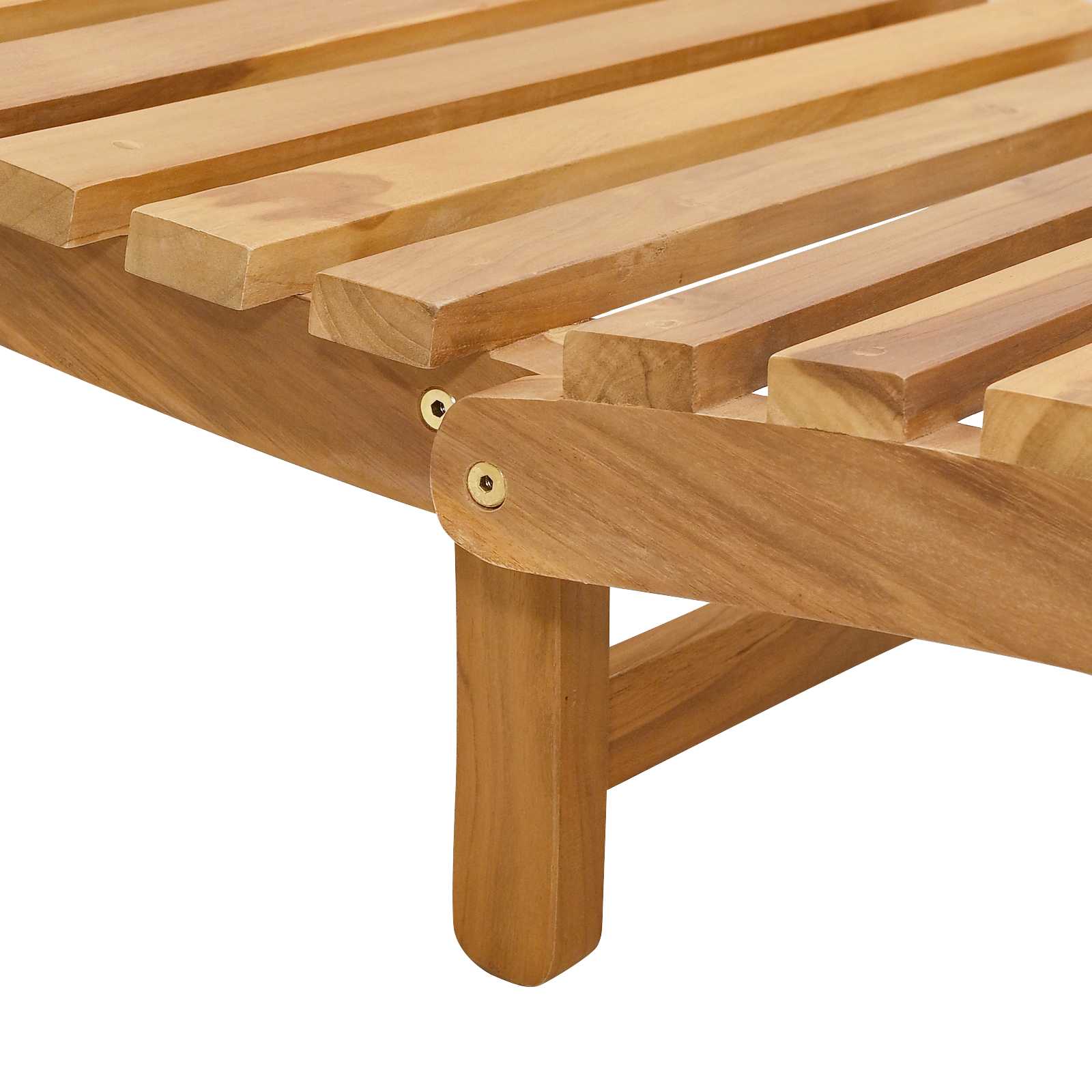 Solstol Brun 198 X 55 X 58,5 Cm Massivt Teaktre