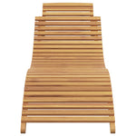 Solstol Brun 198 X 55 X 58,5 Cm Massivt Teaktre