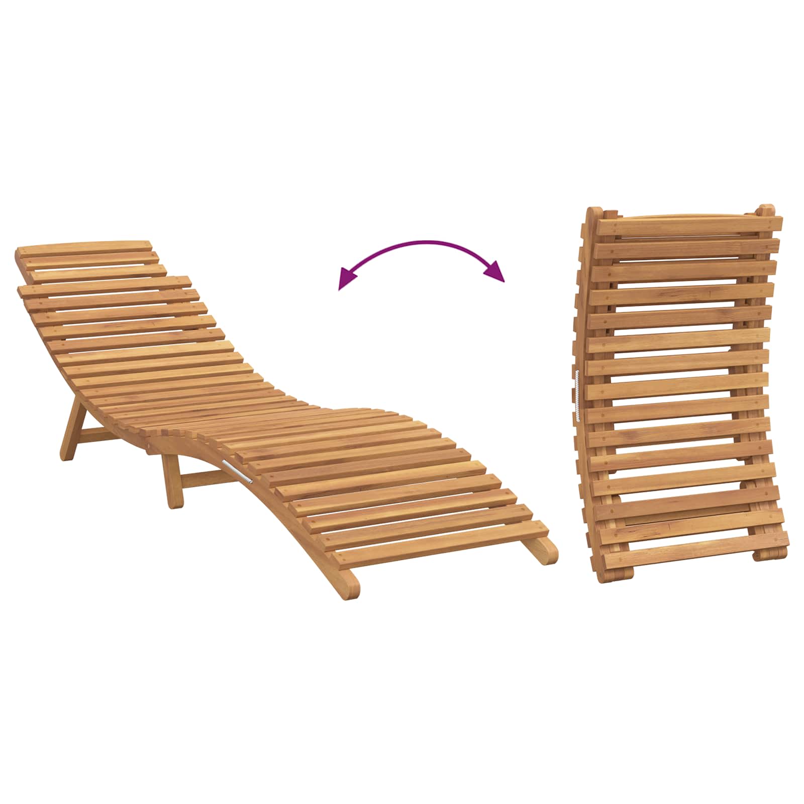 Solstol Brun 198 X 55 X 58,5 Cm Massivt Teaktre
