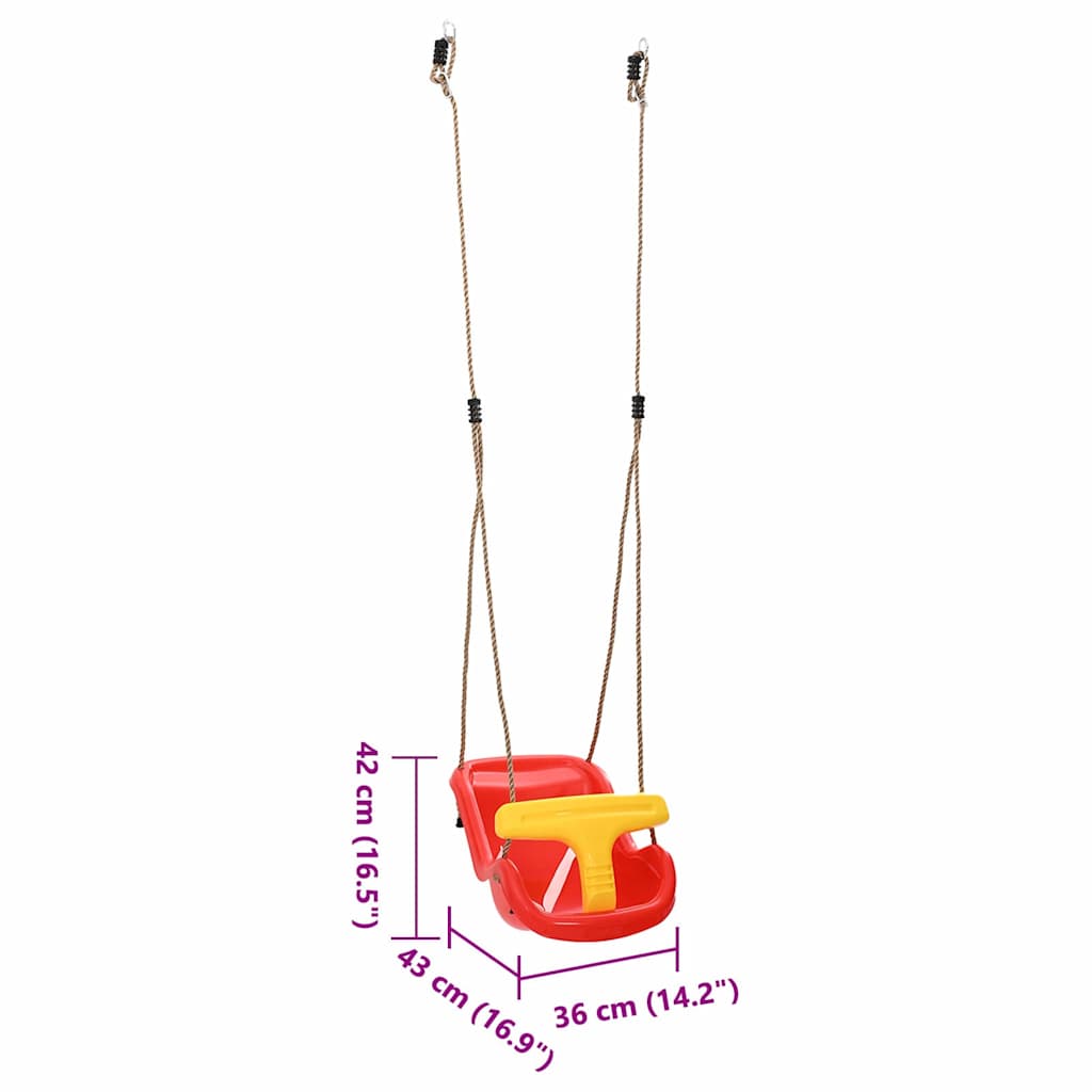 Baby Husker 2 Pcs Rød 36 X 43 X 42 Cm Plast