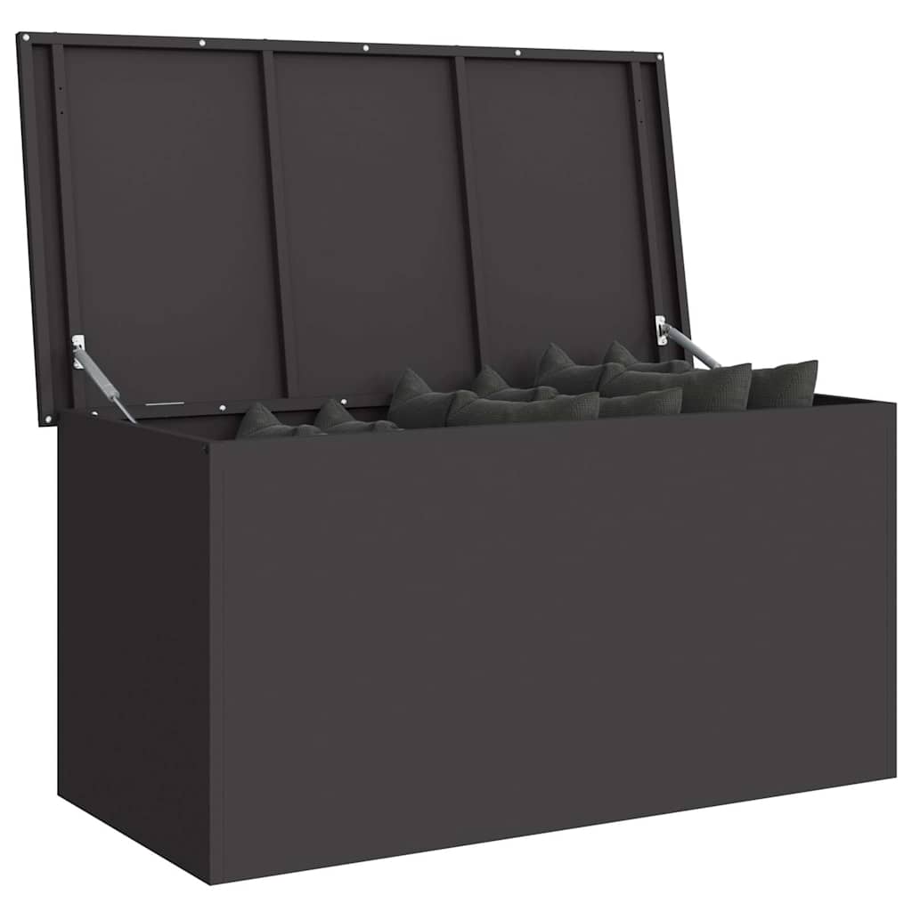 Utendørs Lagringsboks Svart 100 X 50,5 X 50 Cm Stål