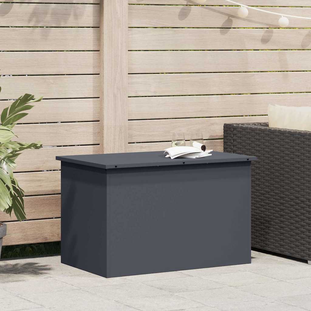Utendørs Lagringsboks Antrasitt 80 X 50,5 X 50 Cm Stål