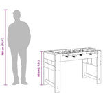 Buzzebord Sonoma Eik 125 X 60,5 X 80 Cm Konstruert Tre