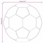 Bordfotballer 12 Pcs Hvit 3,6 X 3,6 Cm Polypropen