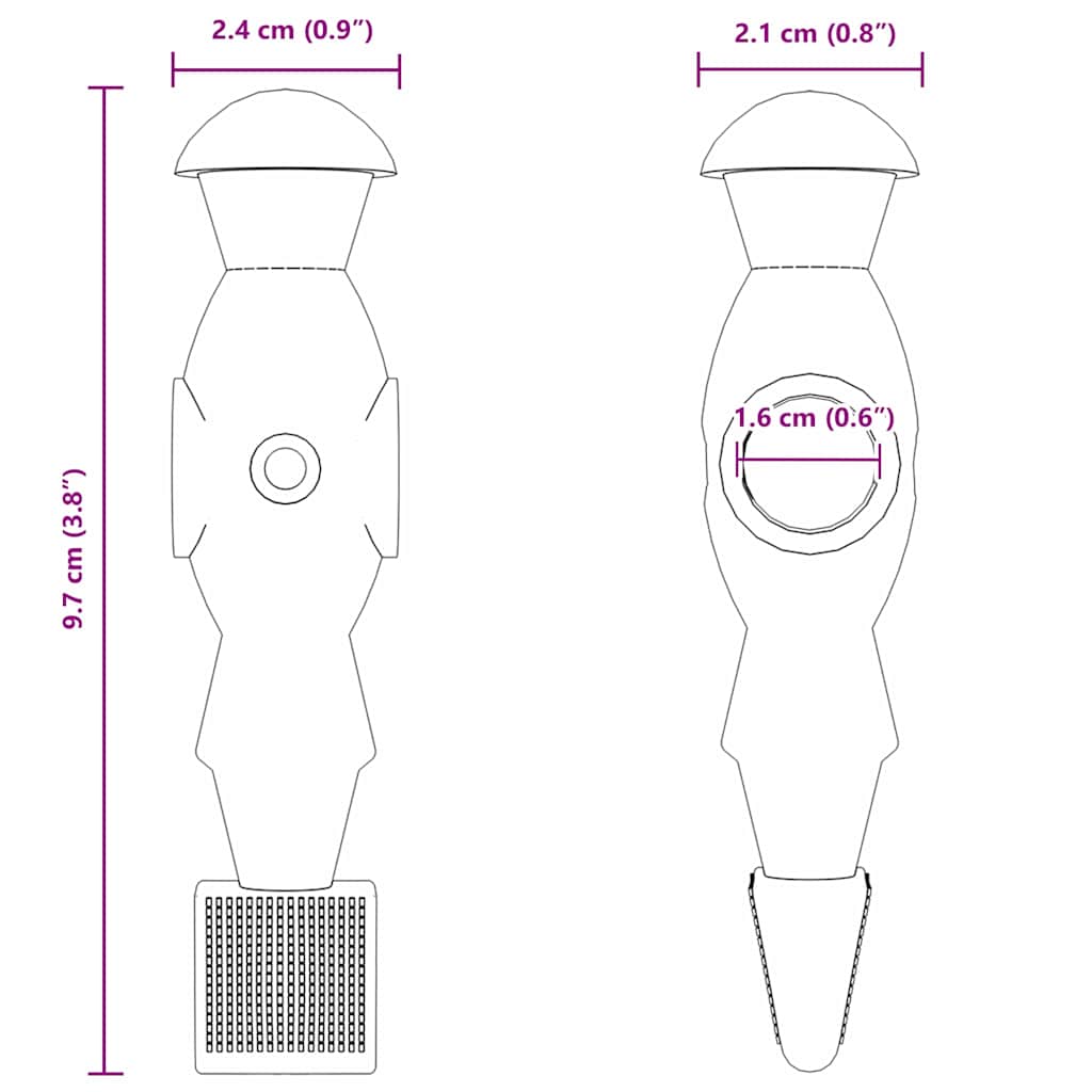Fotballbordspillere 22 Pcs Blå Og Rød 2,4 X 2,1 X 9,7 Cm Pp
