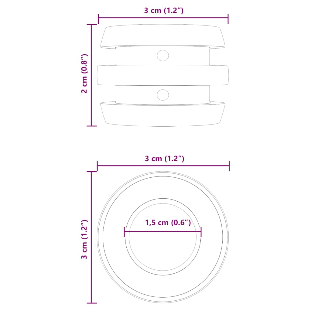Fotballbord Dempere 3 X 3 X 2 Cm Stang 16 Pcs Svart
