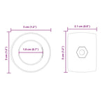 Fotballbordlager 10 Pcs Svart 3 X 3 X 1,4 Cm Plast