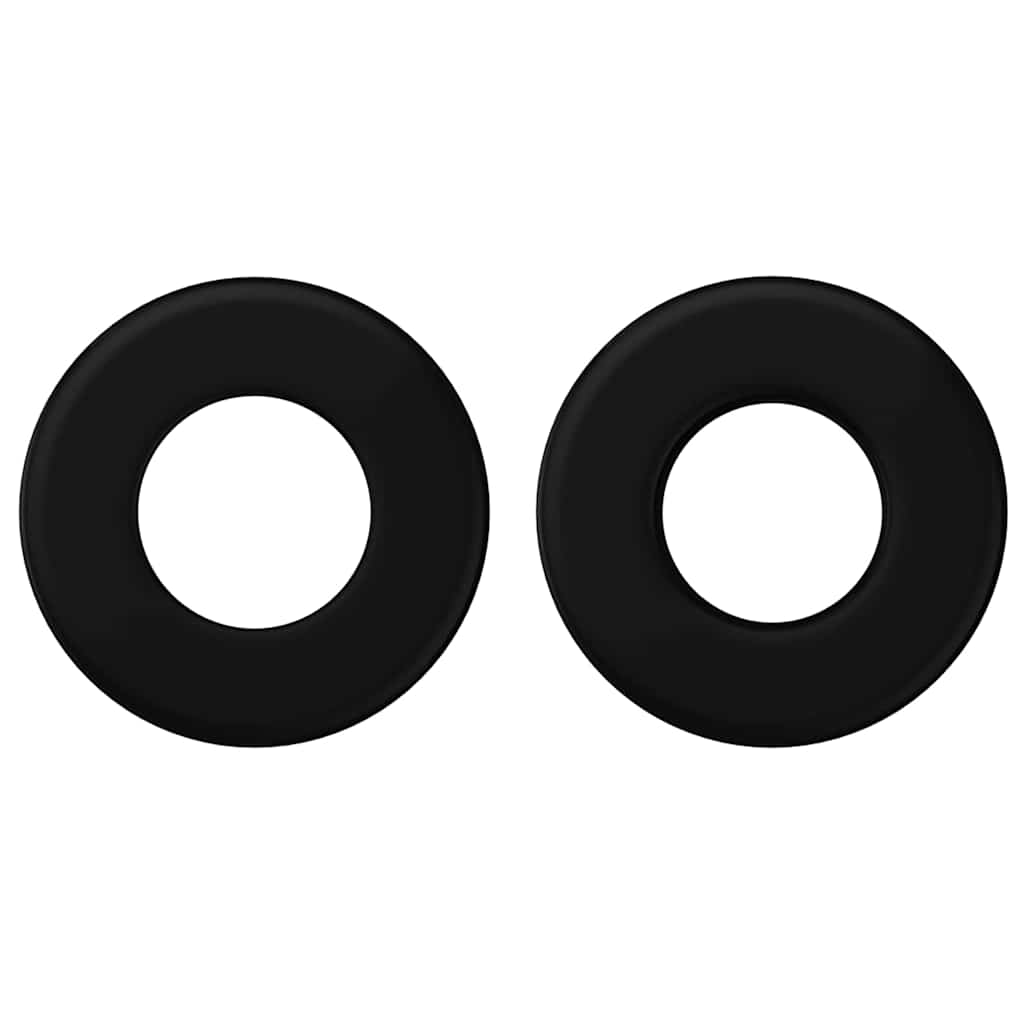 Fosseball Bord Stoppere 10 Pcs Svart 3 X 3 X 1,4 Cm Hips