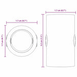 Fosseball Bord Stoppere 10 Pcs Svart 1,7 X 1,7 X 3,2 Cm Pp